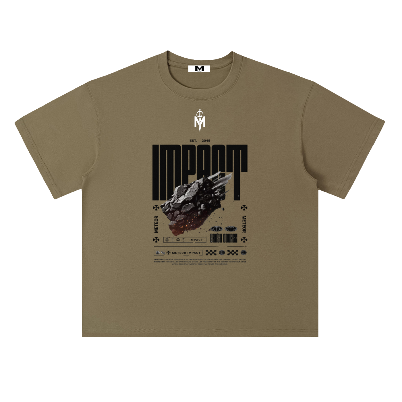 Heavyweight Drop Shoulder Cotton T-Shirt