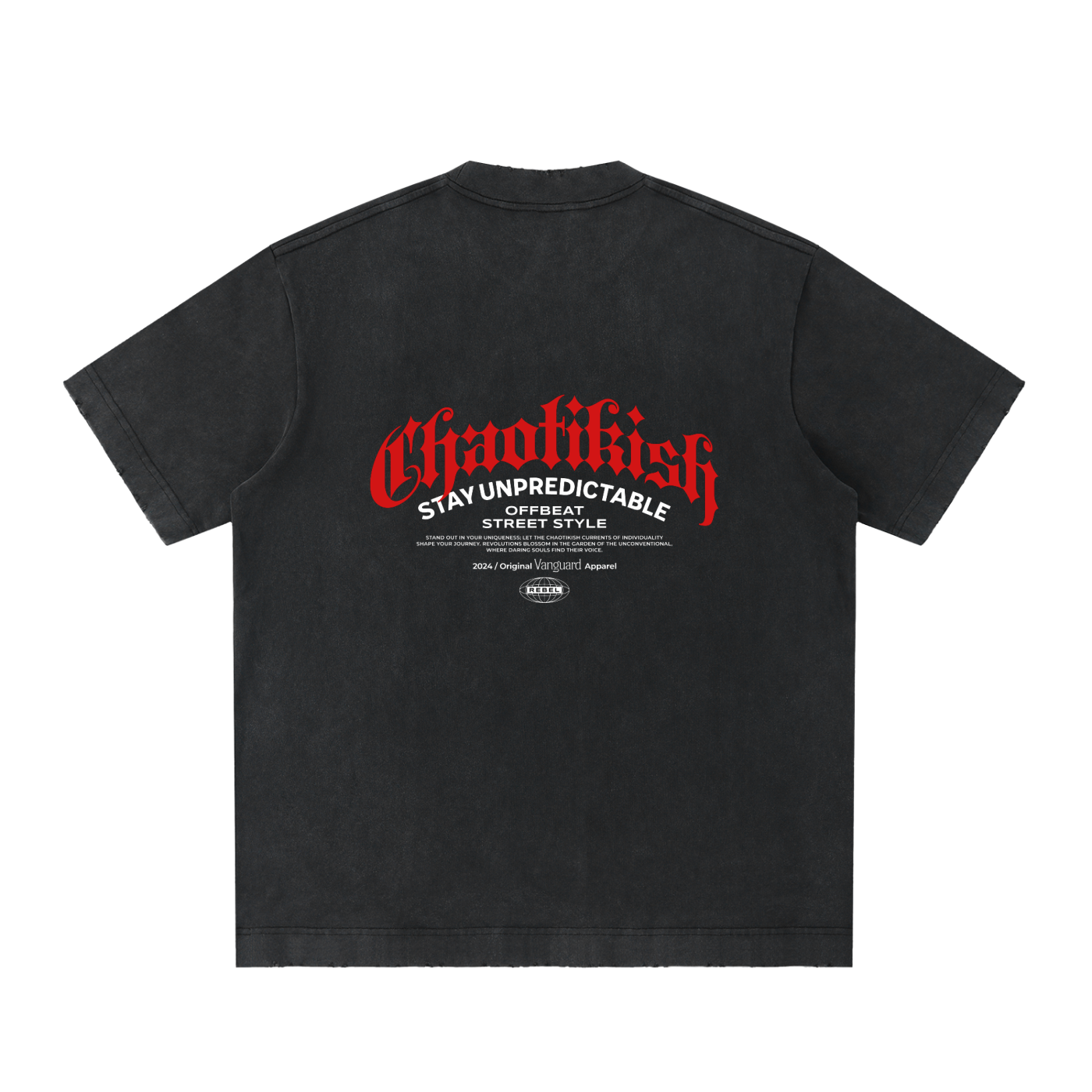 Heavyweight Vintage Washed Frayed T-Shirt