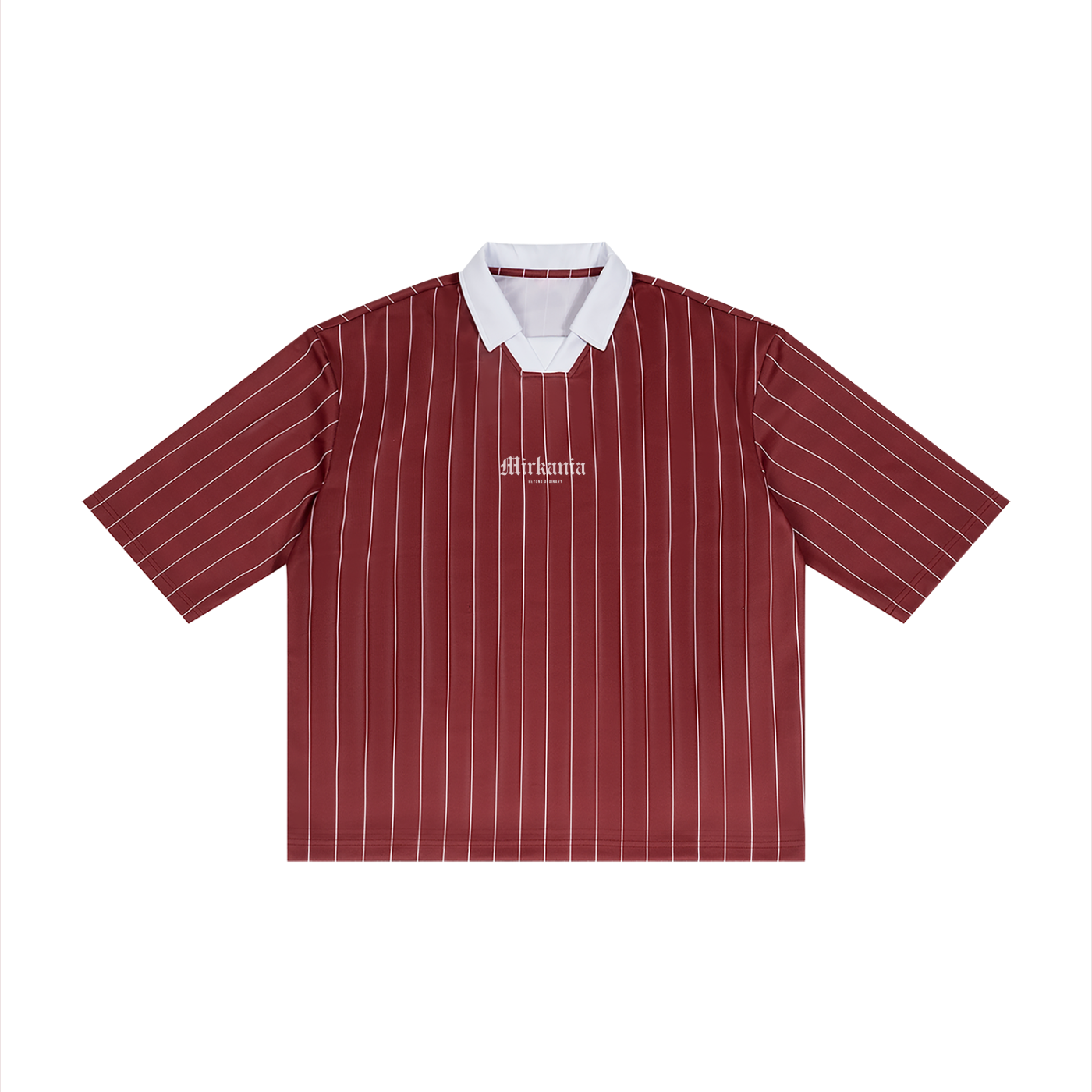 Unisex Pinstripe Collared Soccer Jersey