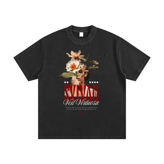 Heavyweight Vintage Washed Frayed T-Shirt