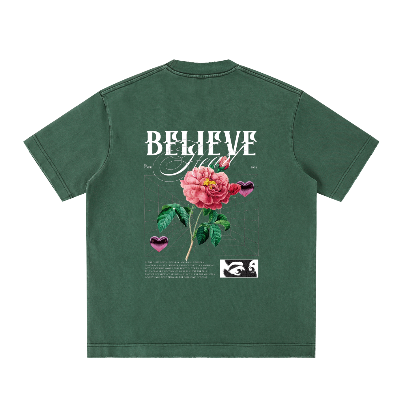 Heavyweight Vintage Washed Frayed T-Shirt