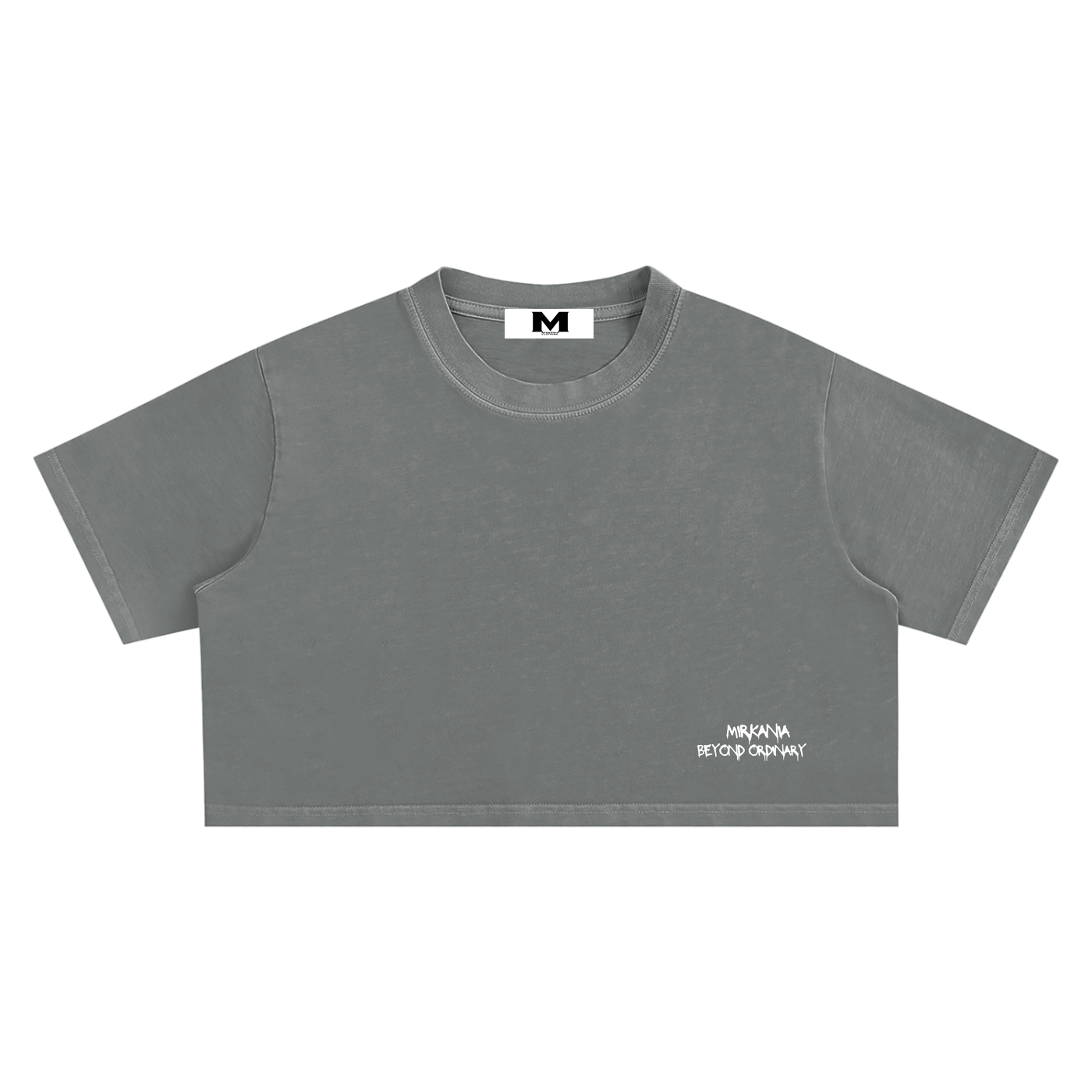 Snow Washed Crop Top t-shirt by ODMPOD featuring a relaxed fit and snowy washed fabric in a stylish casual design.