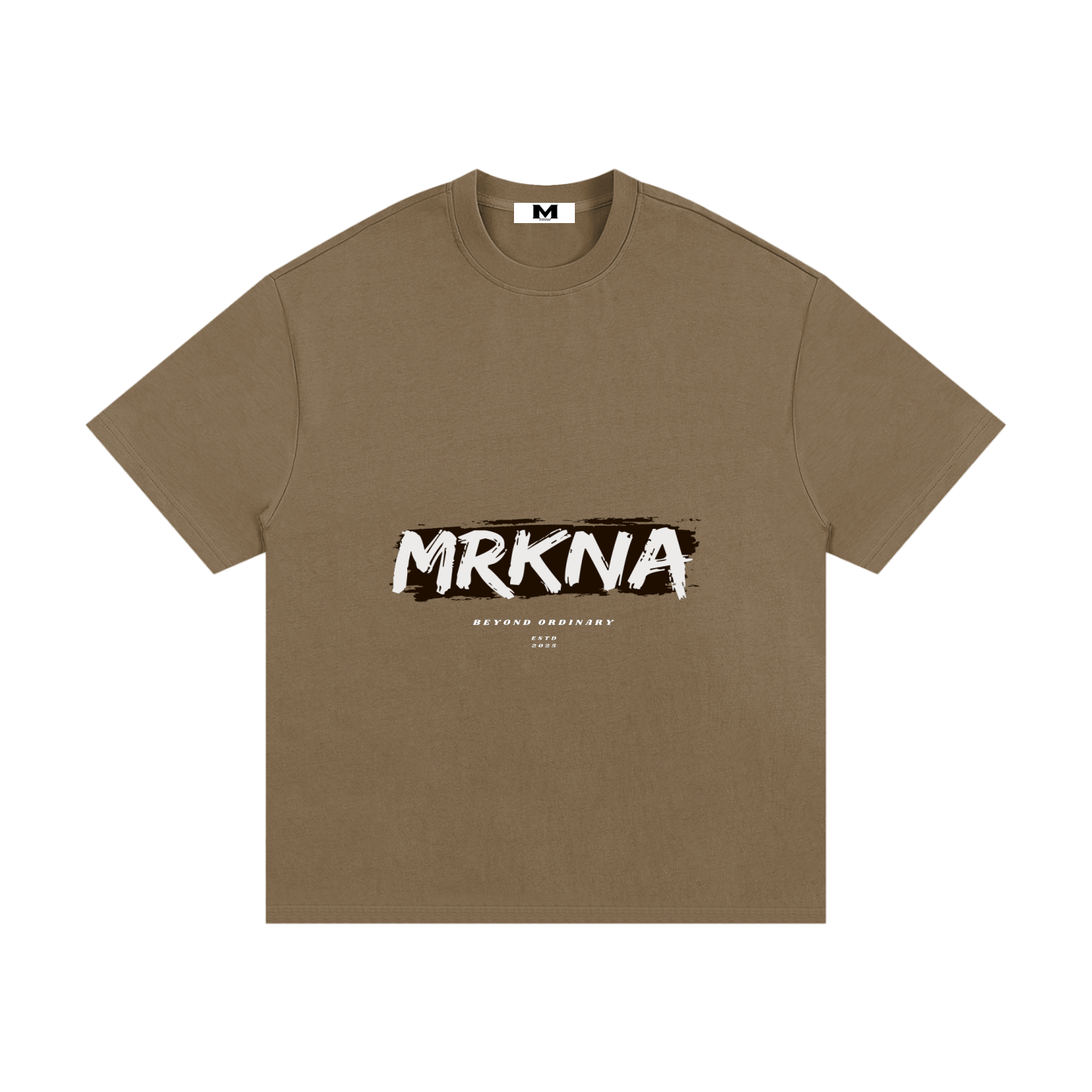 ODMPOD Essential Heavyweight Cotton T-Shirt displayed in a neutral color, featuring a classic fit and durable fabric.