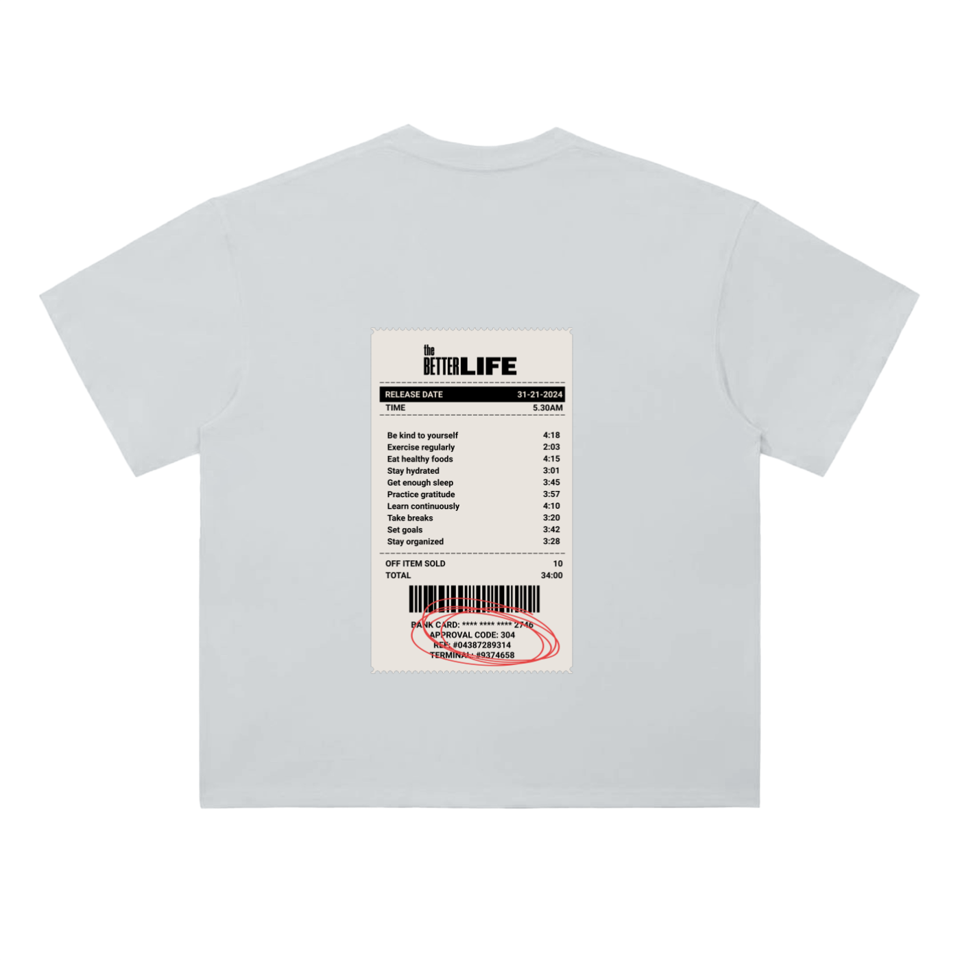 Heavyweight Drop Shoulder Cotton T-Shirt