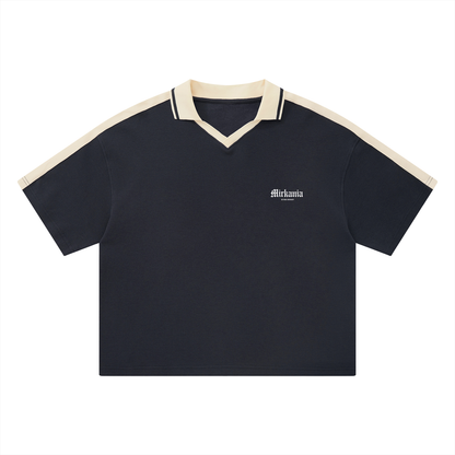 Unisex Color Block Polo Shirt