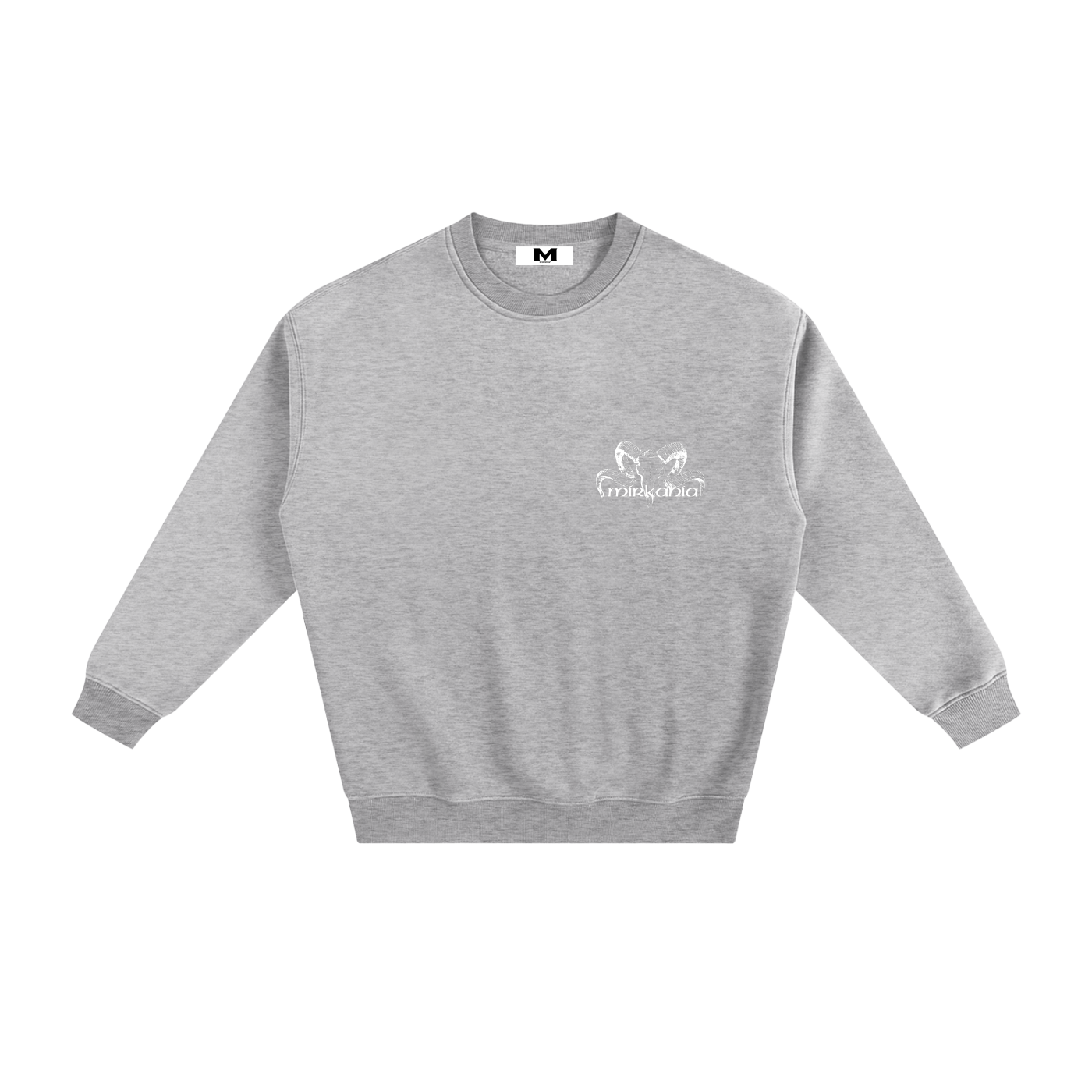 ODMPOD fleeced sweatshirt showing a cozy, soft fabric with a relaxed fit and long sleeves in a neutral color.