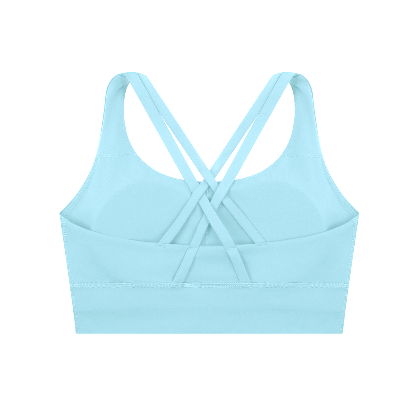 ODMPOD strappy criss-cross sports bra showing adjustable straps and supportive design for activewear.