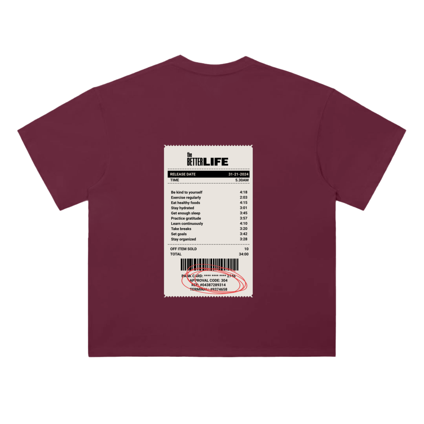 Heavyweight Drop Shoulder Cotton T-Shirt