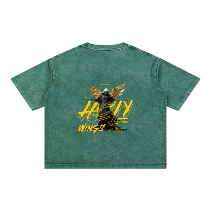 Mineral Wash Boxy Cotton T-Shirt
