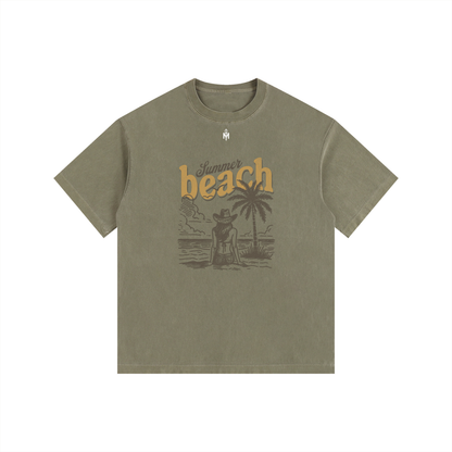 Vintage Washed Oversized Cotton T-Shirt