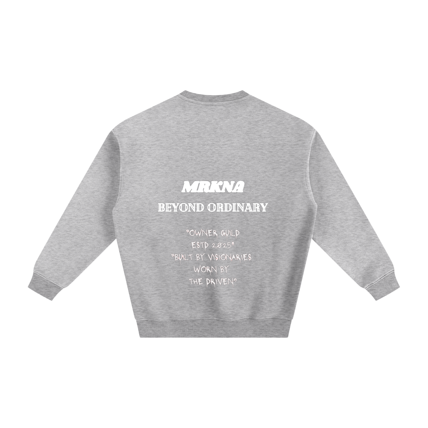 ODMPOD fleeced sweatshirt showing soft, cozy fabric in a relaxed fit, with a classic crewneck design and long sleeves.