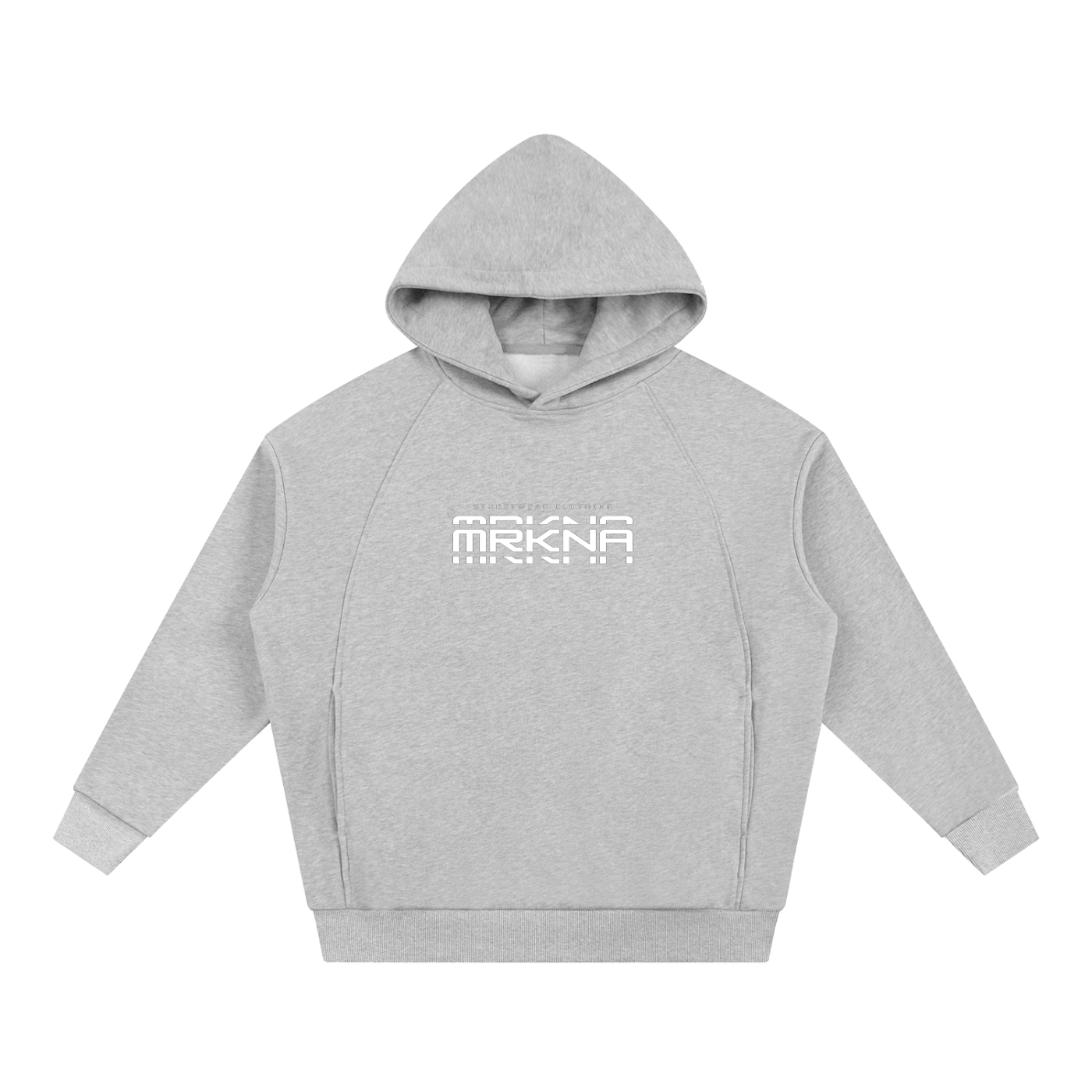 ODMPOD Essential Oversized Fleece Hoodie in soft, cozy fabric, shown in a relaxed fit with a front pocket and drawstring hood.