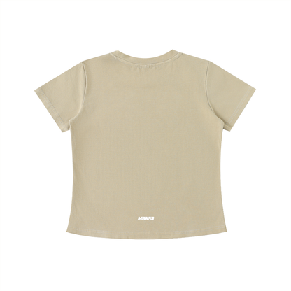 Vintage wash slim fit ODMPOD T-shirt, featuring soft fabric and classic style, displayed in a front view.