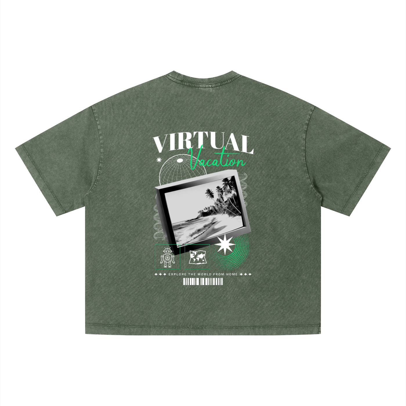 Unisex Vintage Wash Boxy T-Shirt