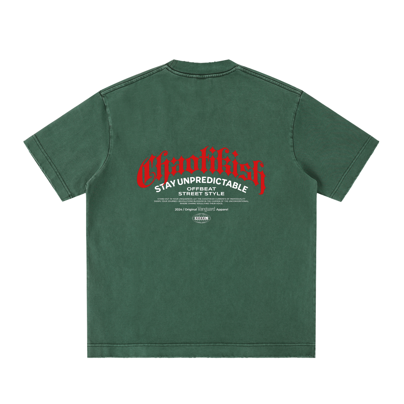 Heavyweight Vintage Washed Frayed T-Shirt