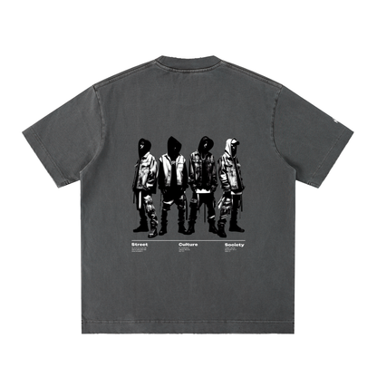 Heavyweight Vintage Washed Frayed T-Shirt