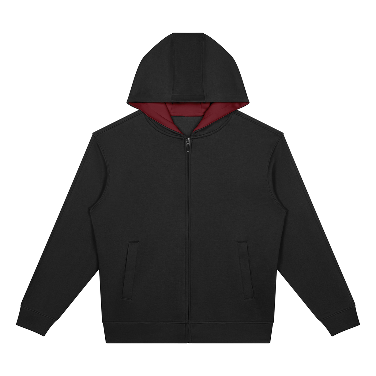 Unisex Drop Shoulder Full Zip Hoodie