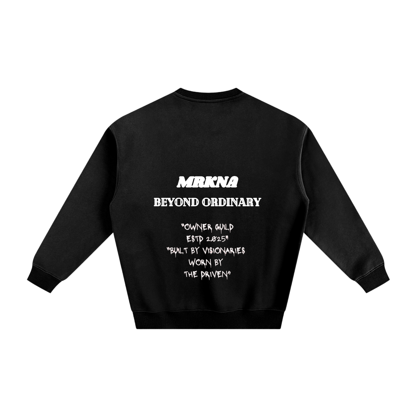 ODMPOD fleeced sweatshirt showing a cozy, soft fabric with a relaxed fit and ribbed cuffs, ideal for casual wear.
