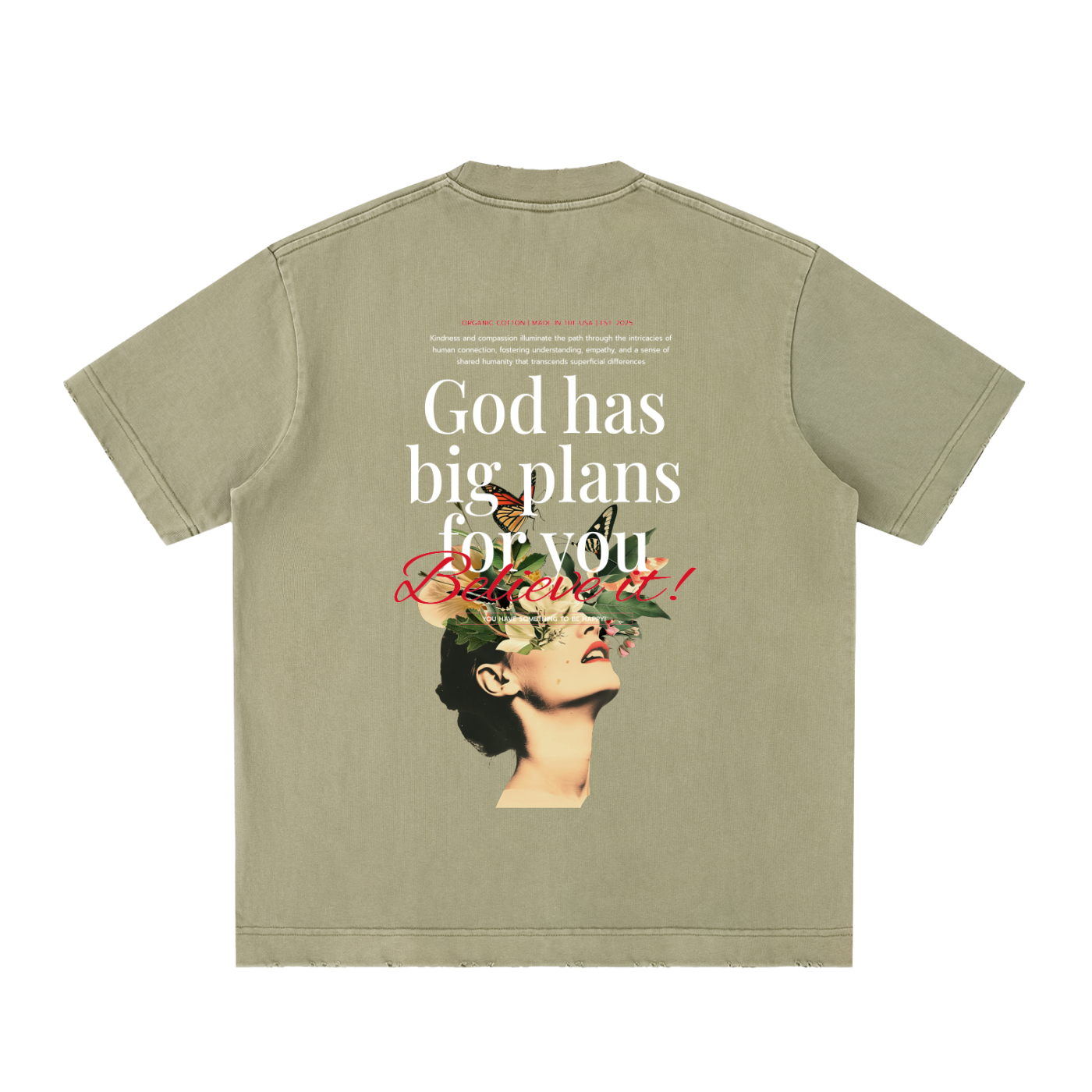 Heavyweight Vintage Washed Frayed T-Shirt