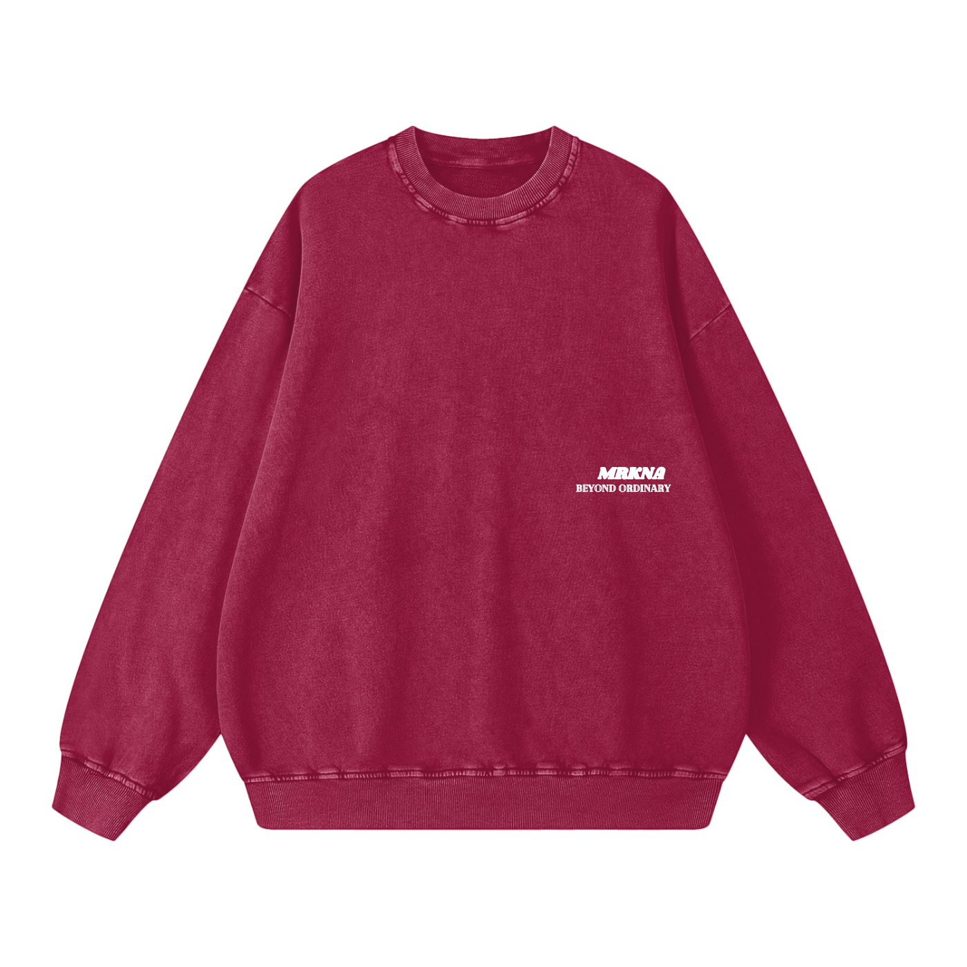 Snow Washed Oversized Sweatshirt by ODMPOD, featuring soft fabric and relaxed fit, shown in a cozy, light-colored design.