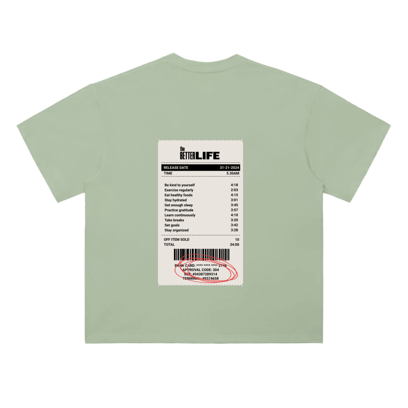 Heavyweight Drop Shoulder Cotton T-Shirt