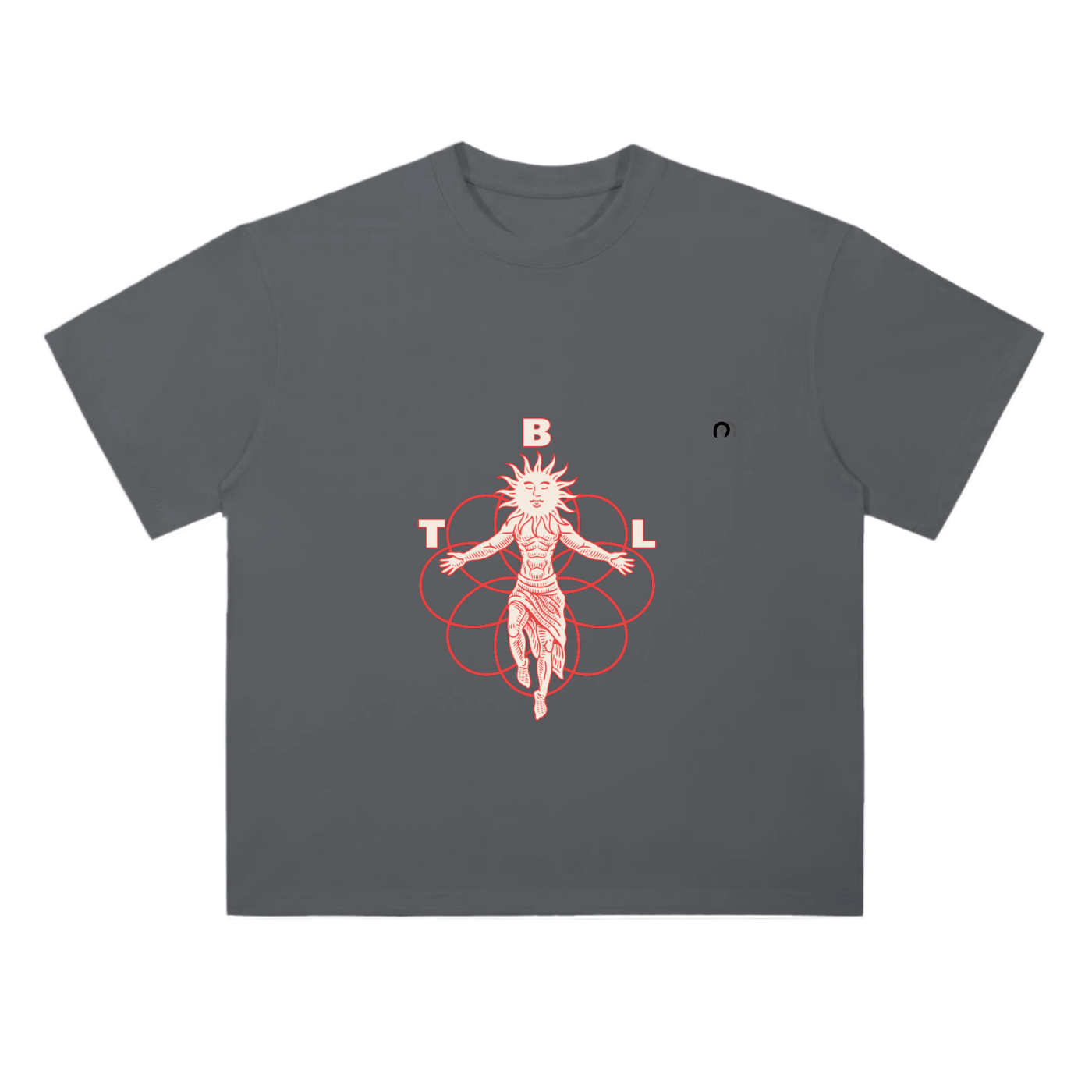 Heavyweight Drop Shoulder Cotton T-Shirt