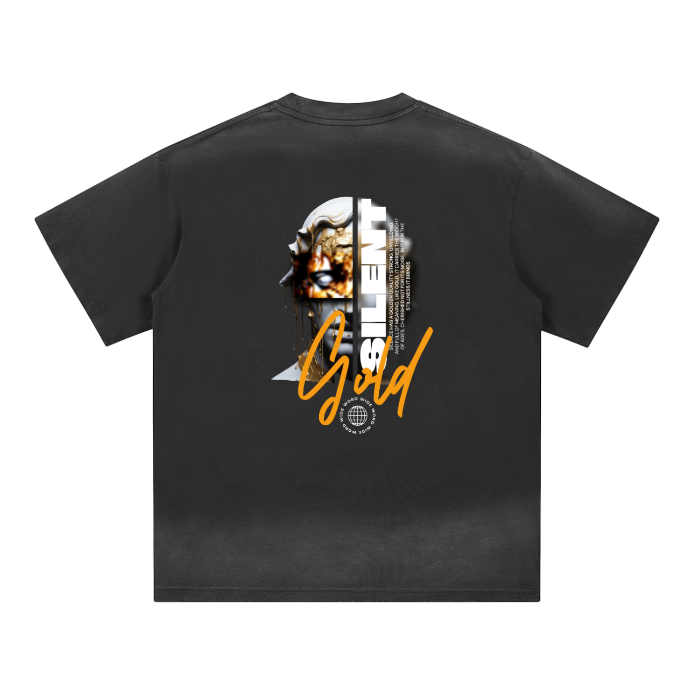 Petite Crew Neck Sunfade Edge T-Shirt
