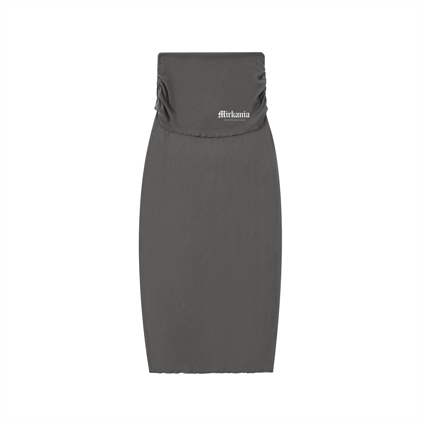 Dyed Washed Straight Hip-Hugging Slim Maxi Skirt