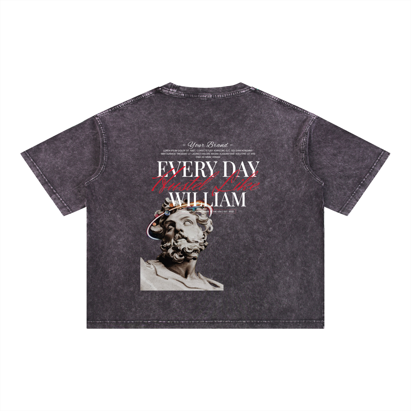 Mineral Wash Boxy Cotton T-Shirt
