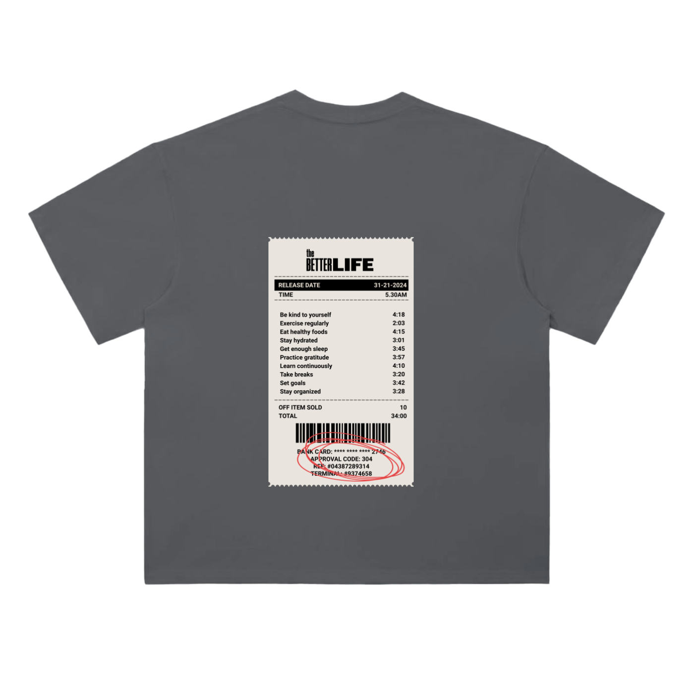 Heavyweight Drop Shoulder Cotton T-Shirt