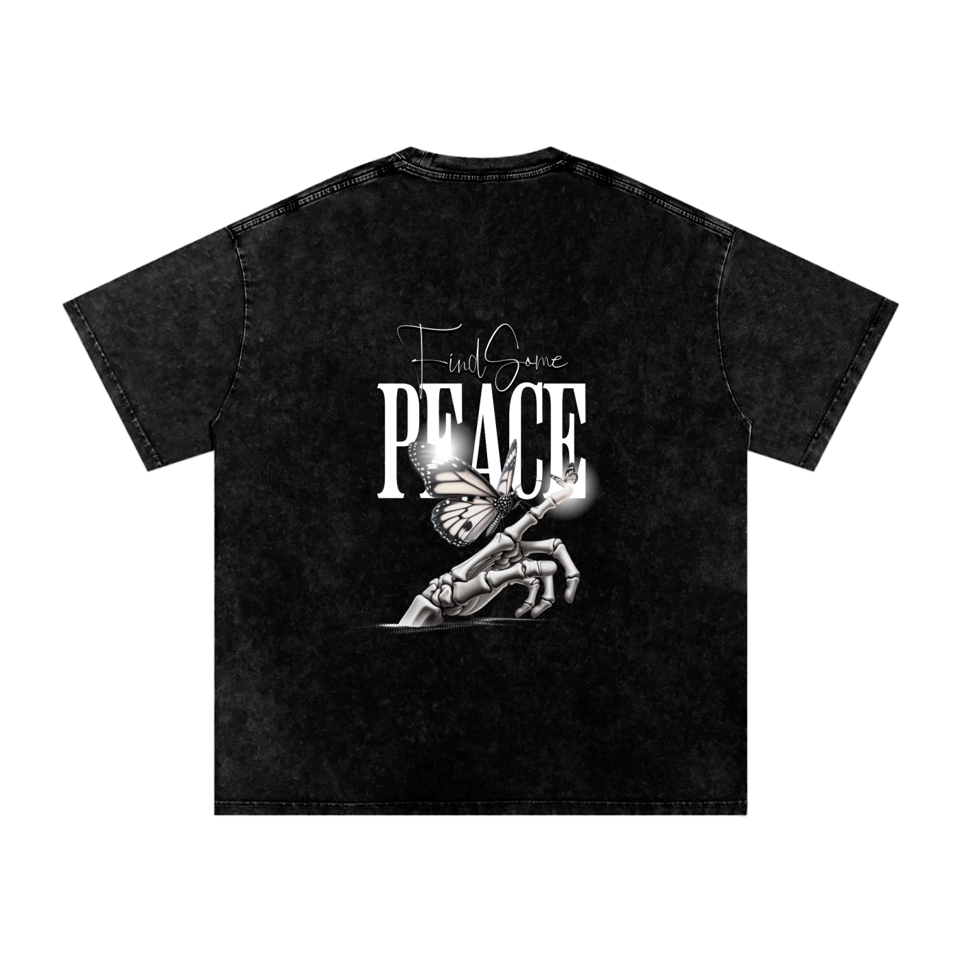 Snow Washed Oversized Cotton T-Shirt