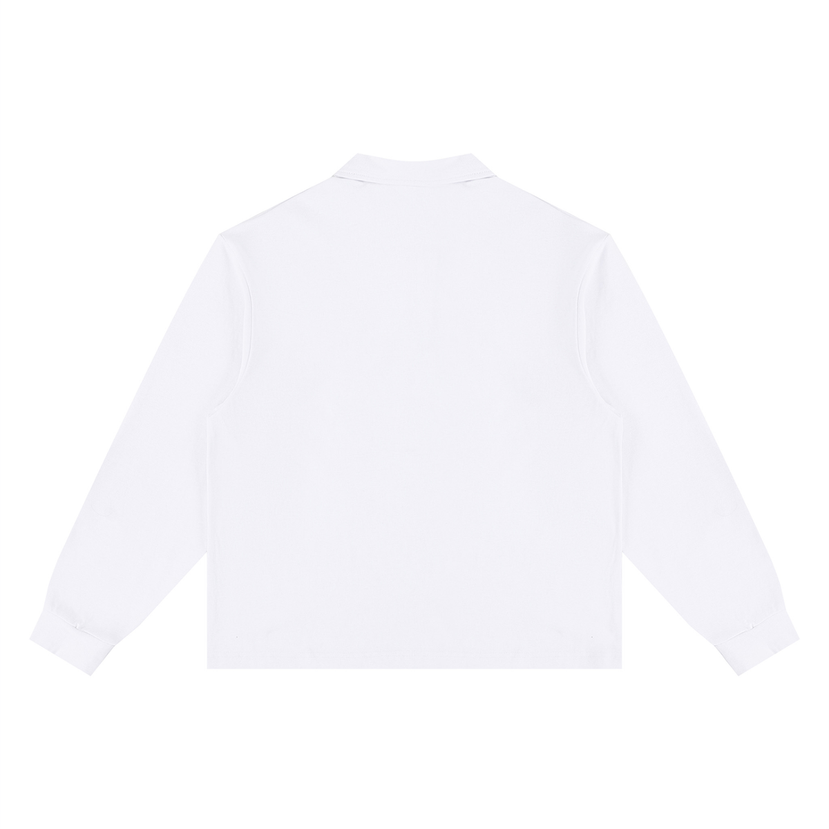 Unisex Loose Long Sleeve Polo Shirt