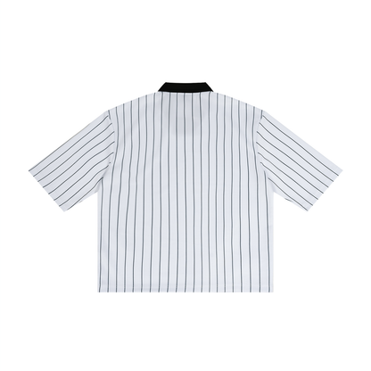 Unisex Pinstripe Collared Soccer Jersey