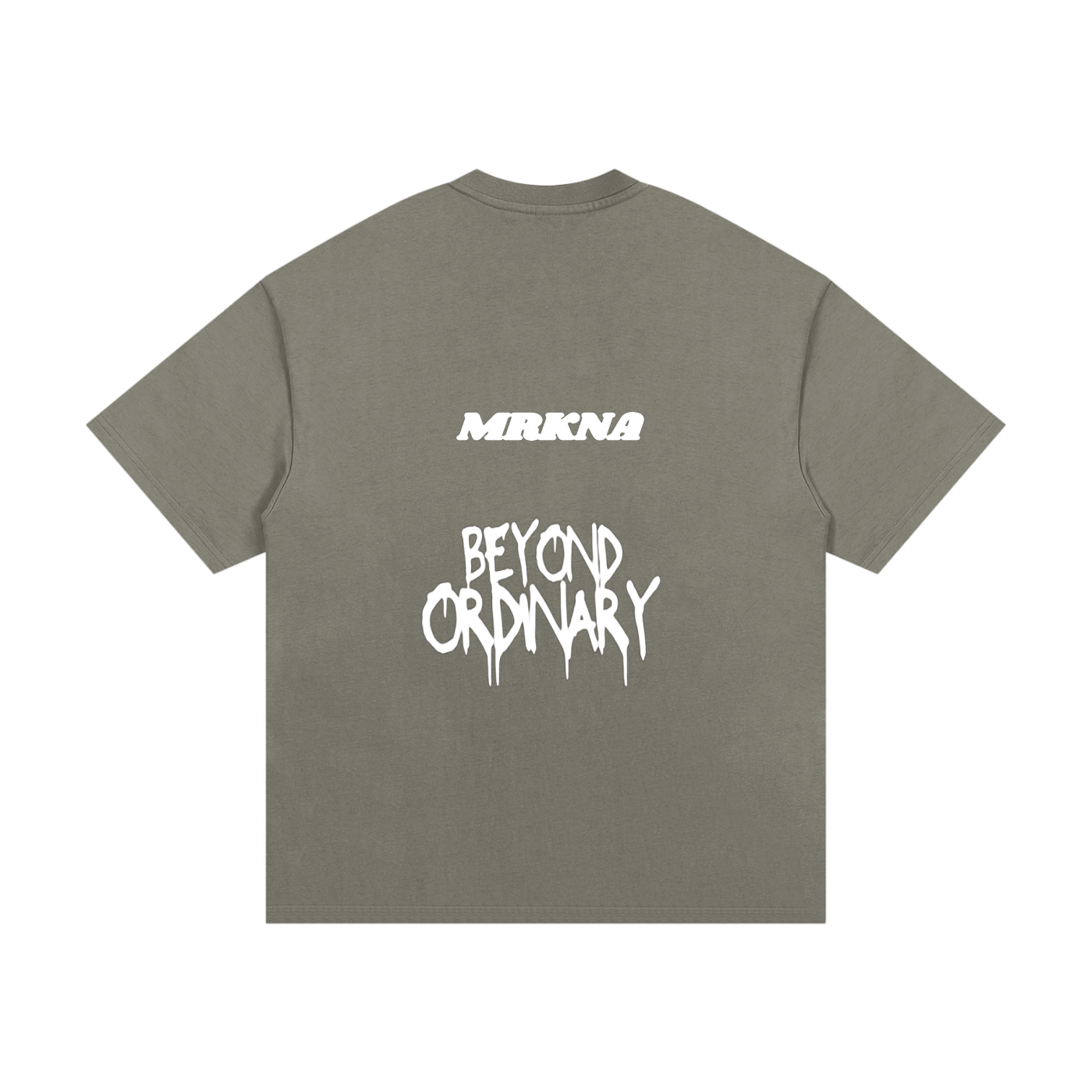 Odmpod Essential Heavyweight Cotton T-Shirt showing front view in classic fit with short sleeves and crew neckline.