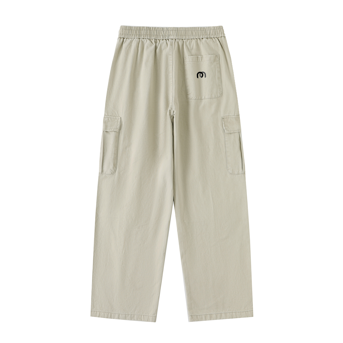 Drawstring Waist Straight-Leg Cargo Pants