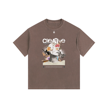 Vintage Washed Oversized Cotton T-Shirt