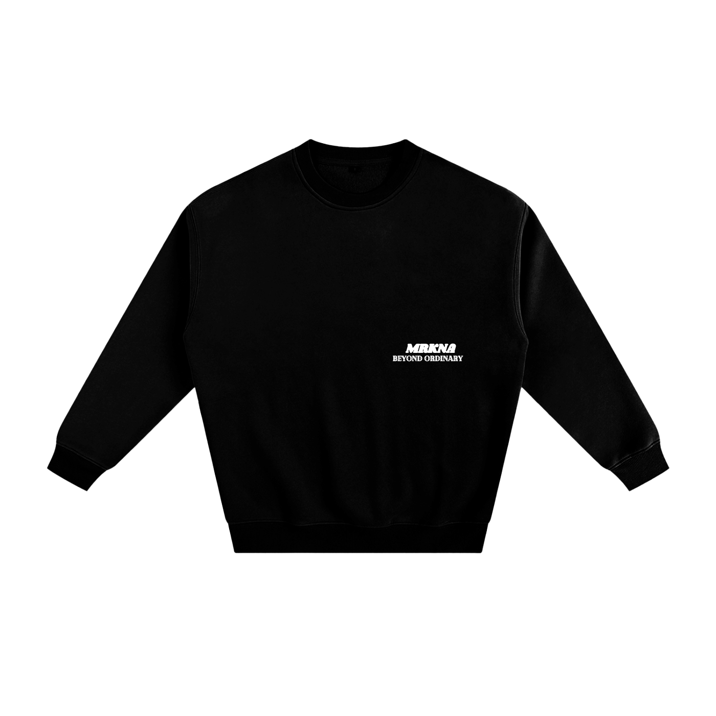 ODMPOD fleeced sweatshirt showing a cozy, soft fabric with a relaxed fit and ribbed cuffs, ideal for casual wear.