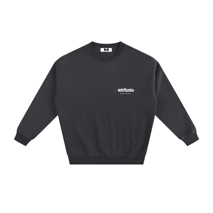 ODMPOD fleeced sweatshirt with soft, cozy fabric, featuring a classic fit and ribbed cuffs for comfort and warmth.