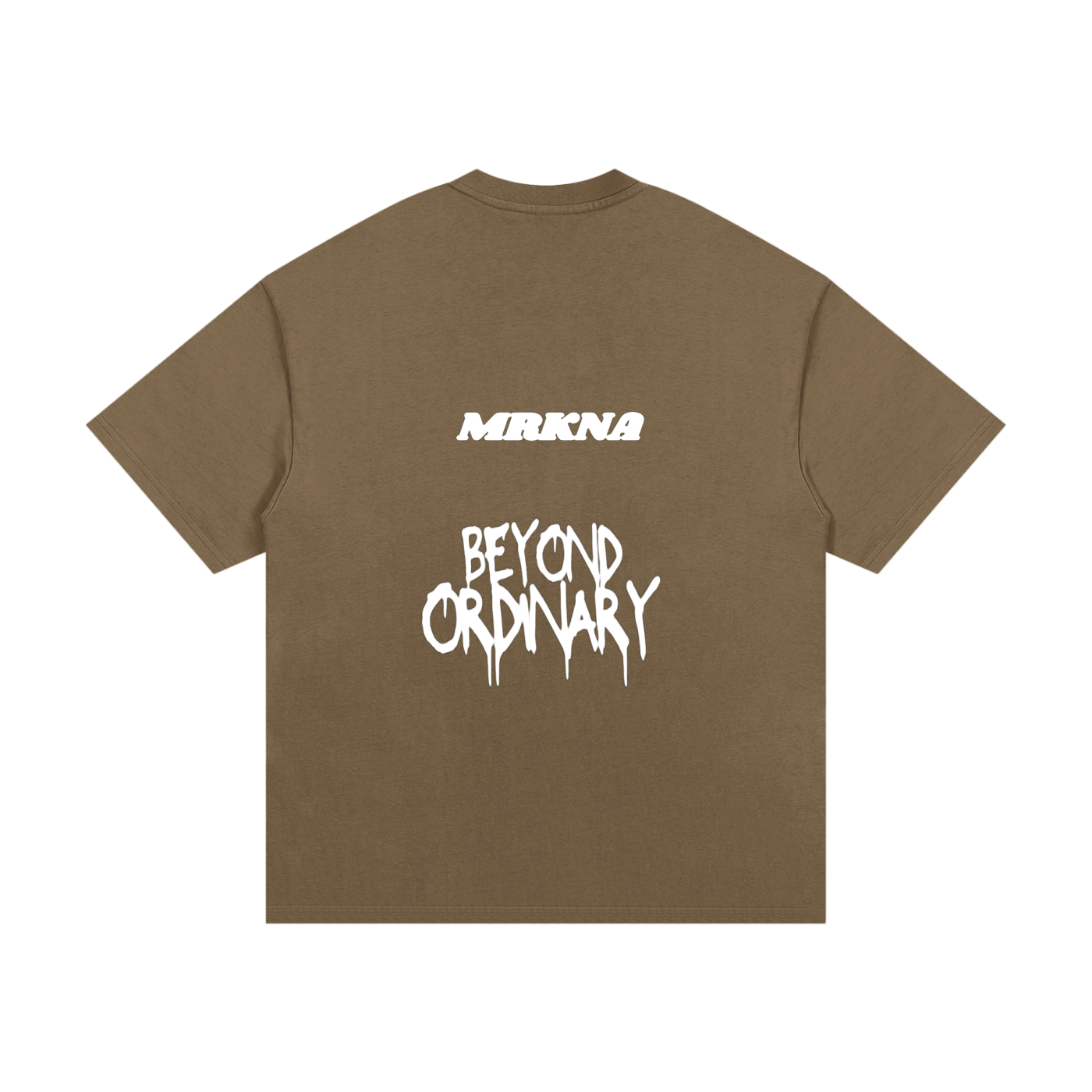 ODMPOD Essential heavyweight cotton t-shirt in classic fit, showing a close-up of the soft, durable fabric and simple design.