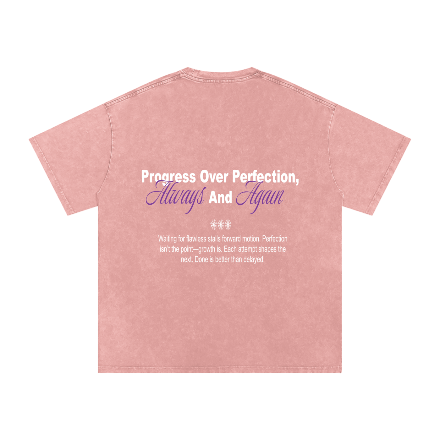 Snow Washed Oversized Cotton T-Shirt
