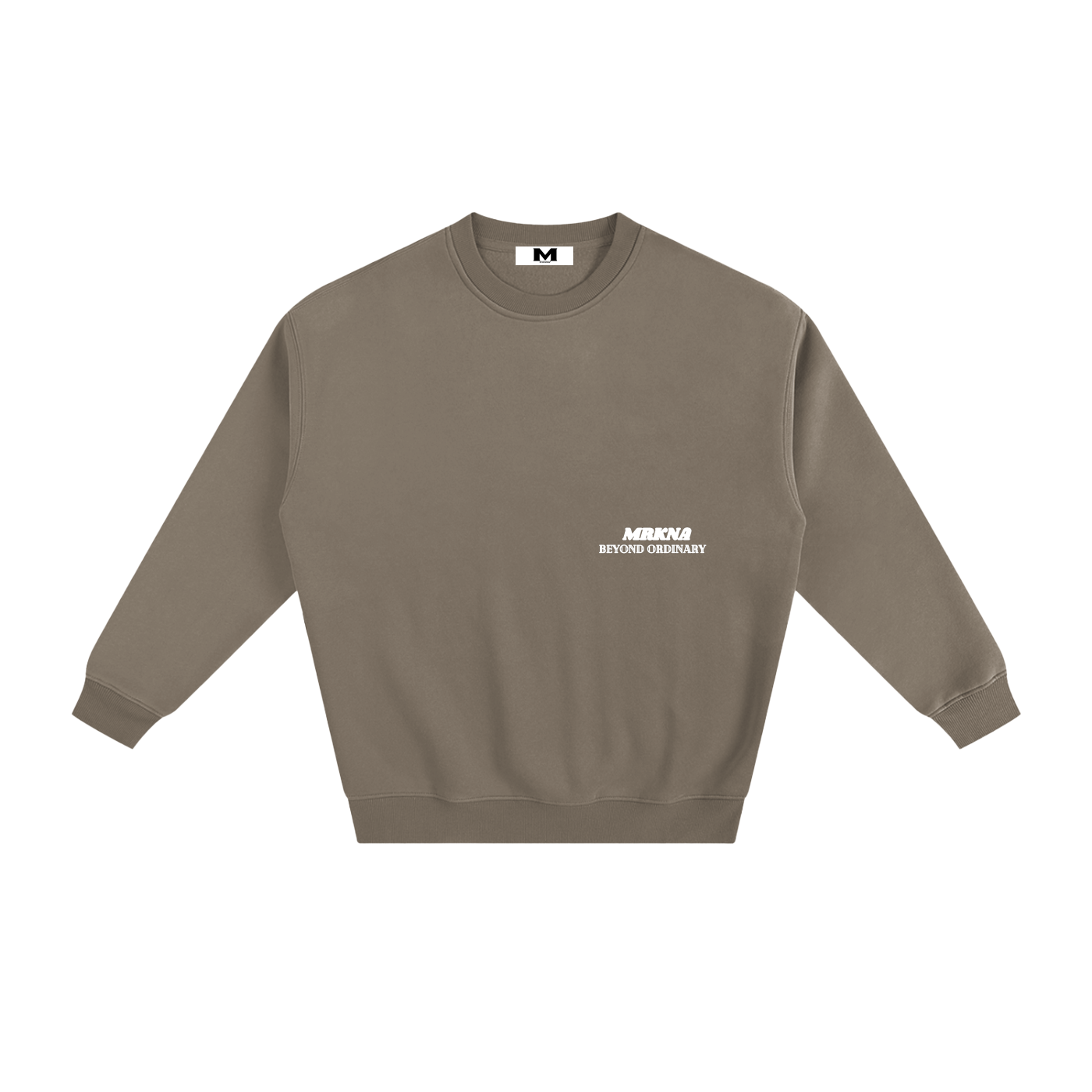 ODMPOD fleeced sweatshirt showing a cozy, soft fabric with a relaxed fit, perfect for casual wear and comfort.