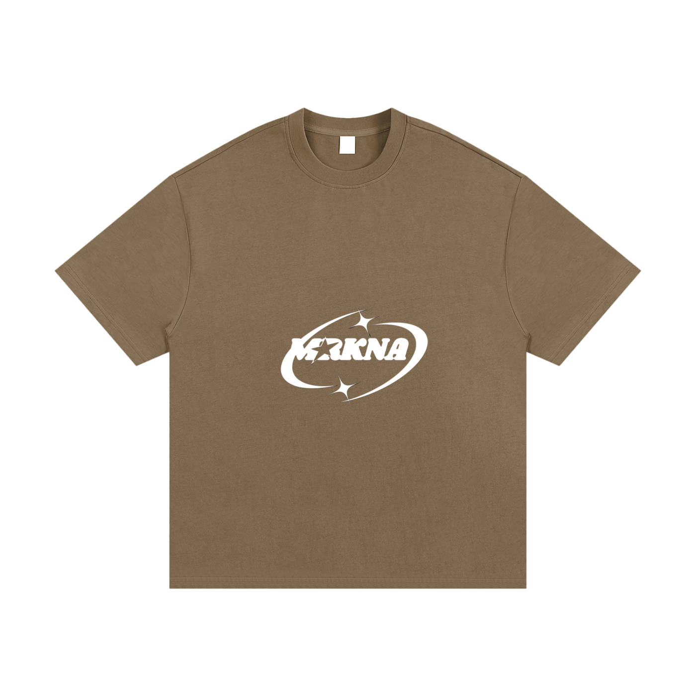 ODMPOD Essential Heavyweight Cotton T-Shirt showing a classic crew neck design in white fabric.