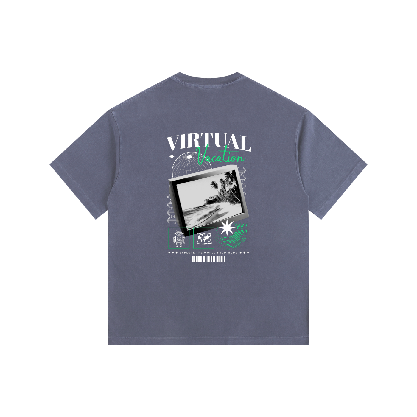 Vintage Washed Oversized Cotton T-Shirt