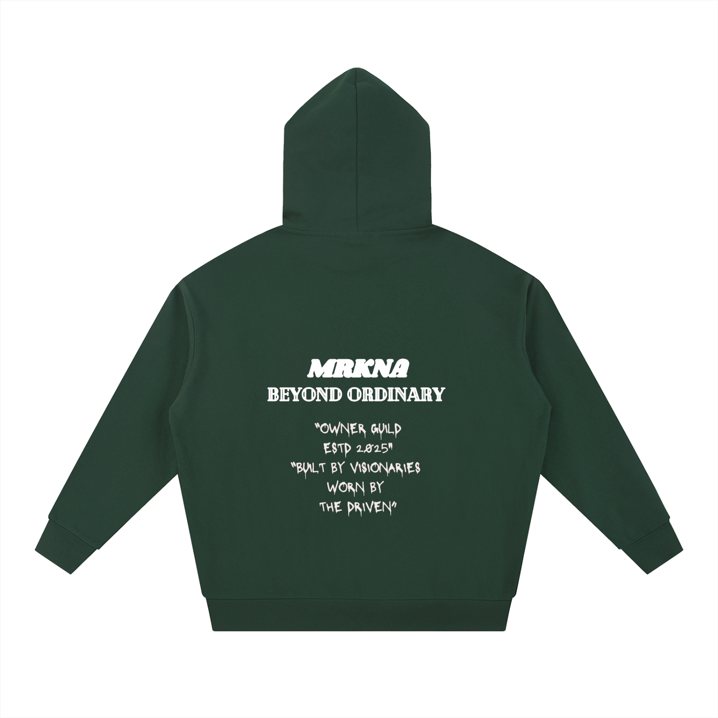 ODMPOD Essential Heavyweight Hoodie shown in black, featuring a cozy, thick fabric, and a front kangaroo pocket.