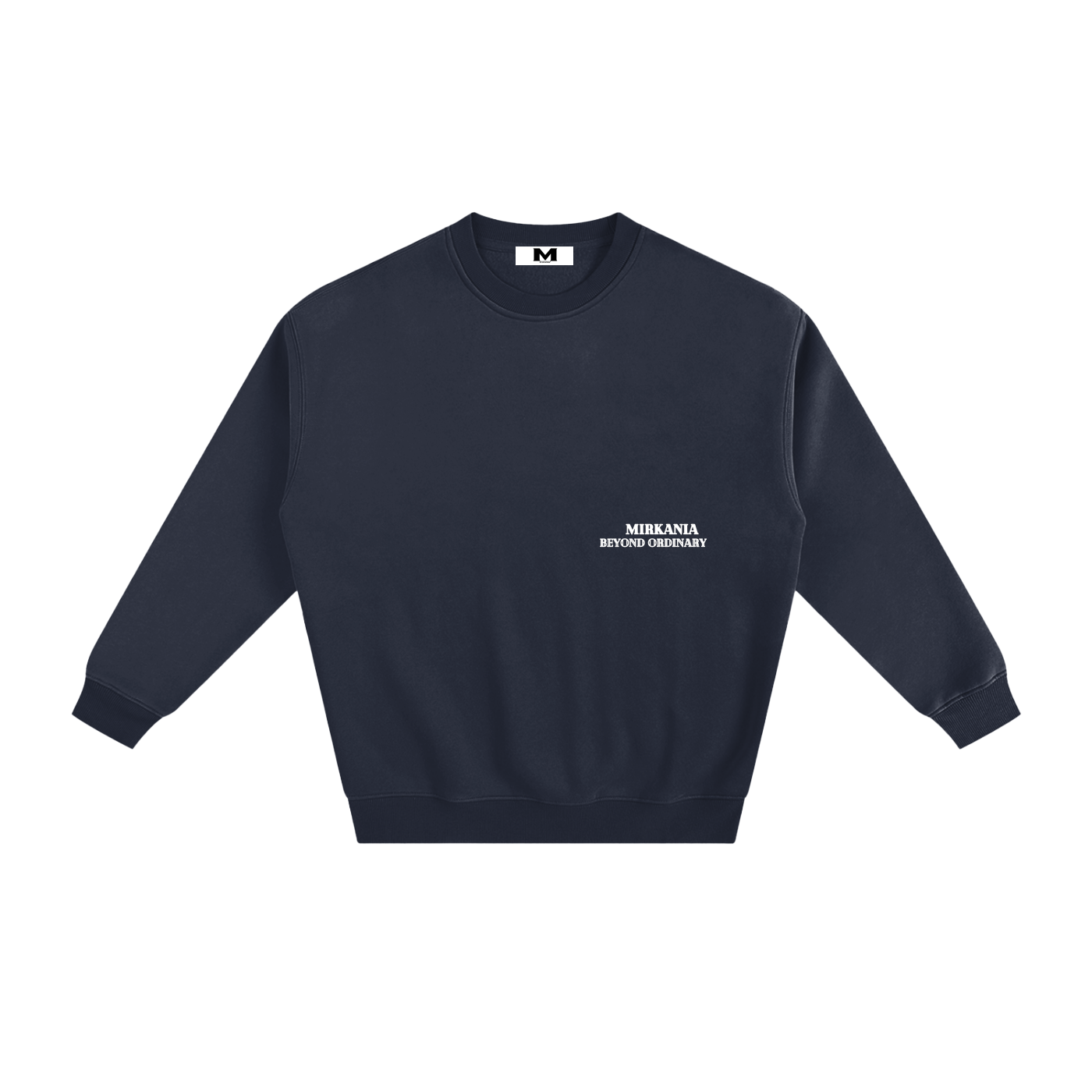 ODMPOD fleeced sweatshirt showing a cozy, soft fabric with a relaxed fit and long sleeves, ideal for casual wear.