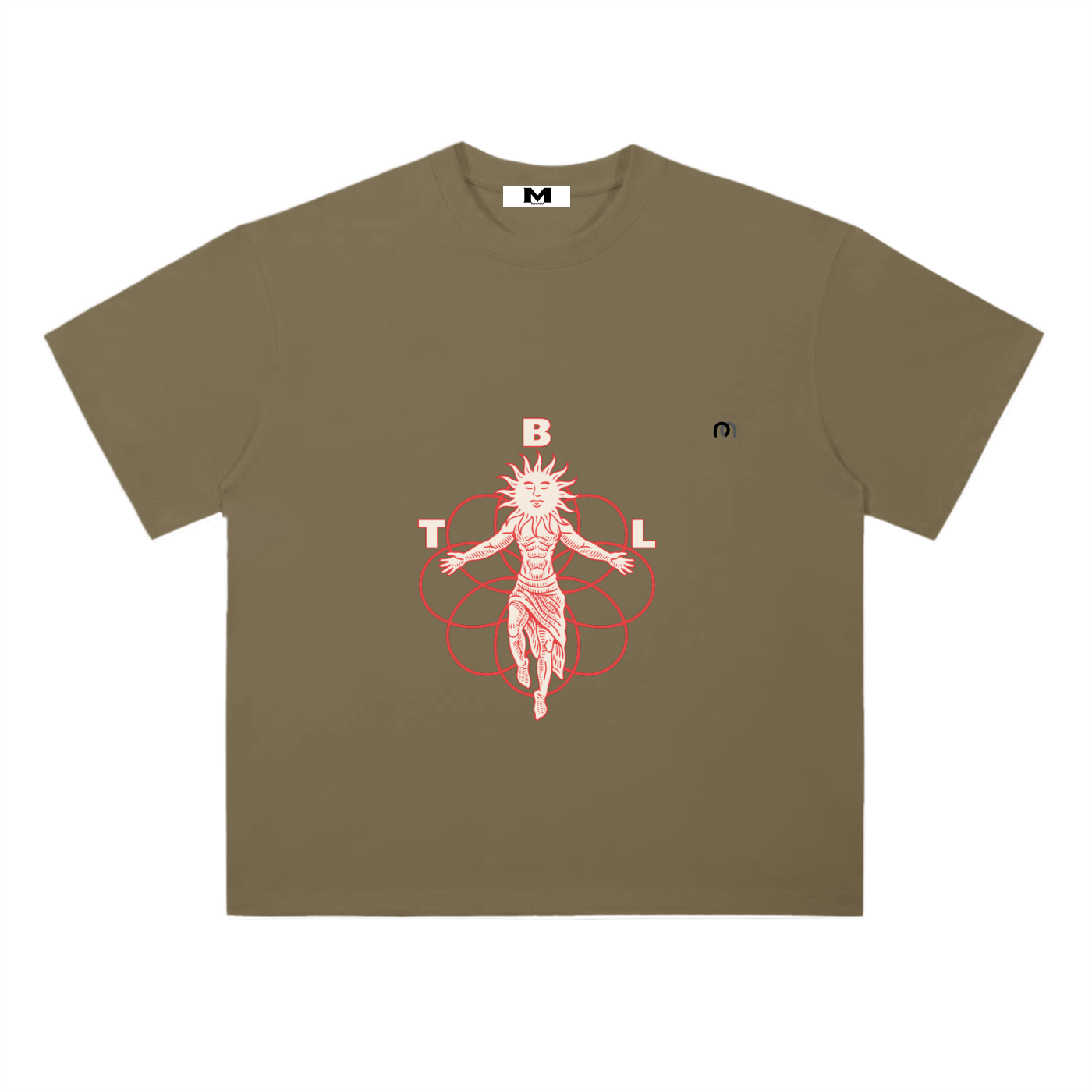 Heavyweight Drop Shoulder Cotton T-Shirt