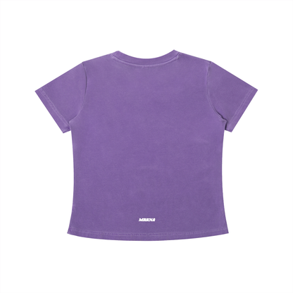 Vintage Wash Slim Fit T-shirt by ODMPOD, featuring a casual, distressed look with a soft fabric texture and classic crew neck.