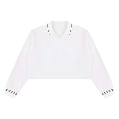 Women’s Crop Collared Sweatshirt
