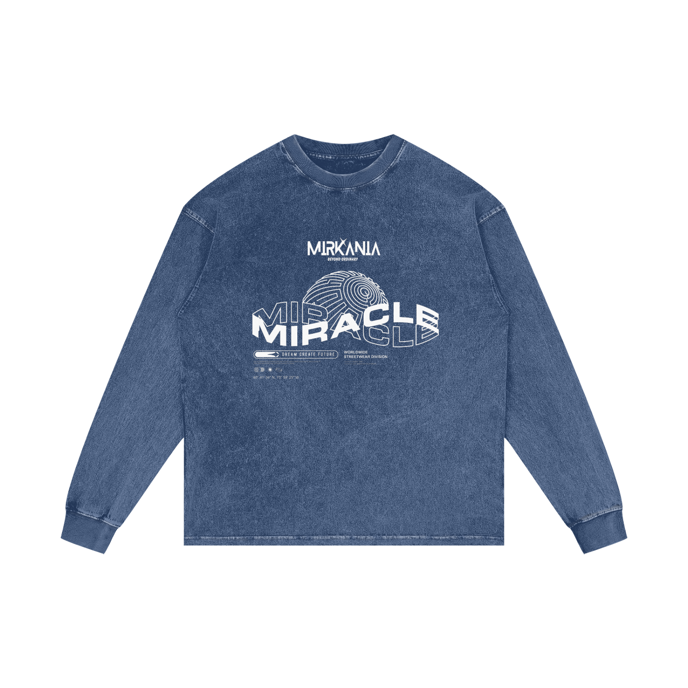 Acid Wash Oversize Long Sleeve T-Shirt