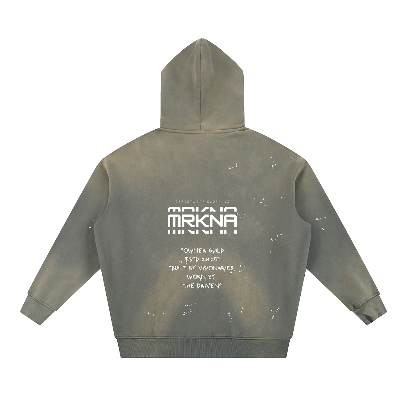 Vintage Washed Frayed Fleece Hoodie